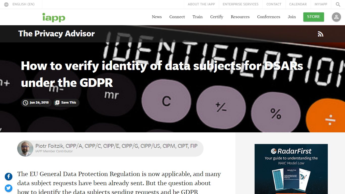 How to verify identity of data subjects for DSARs under the GDPR